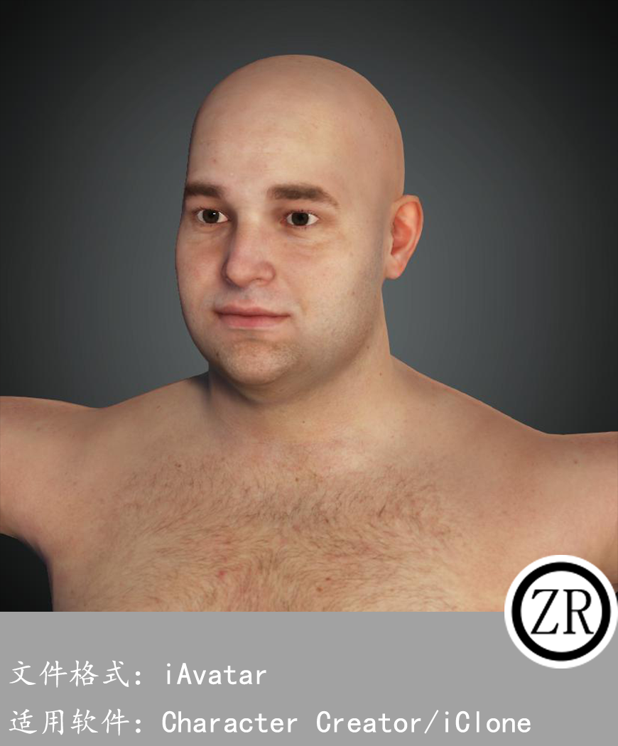 CC男性人物模型C207