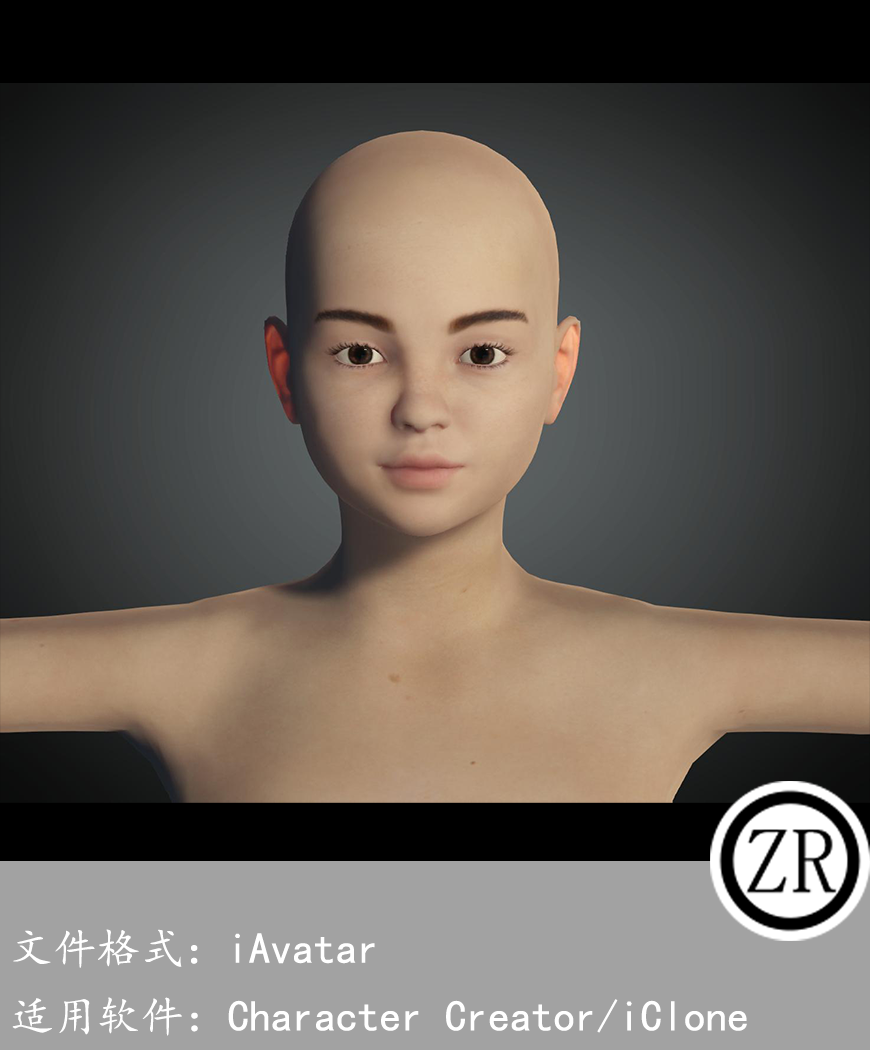 CC女性人物模型C21