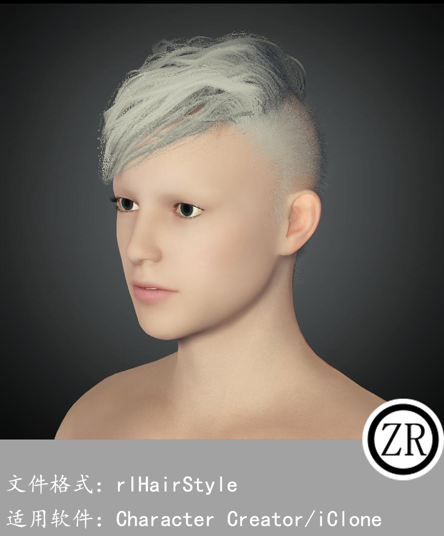 CC男性头发模型C259