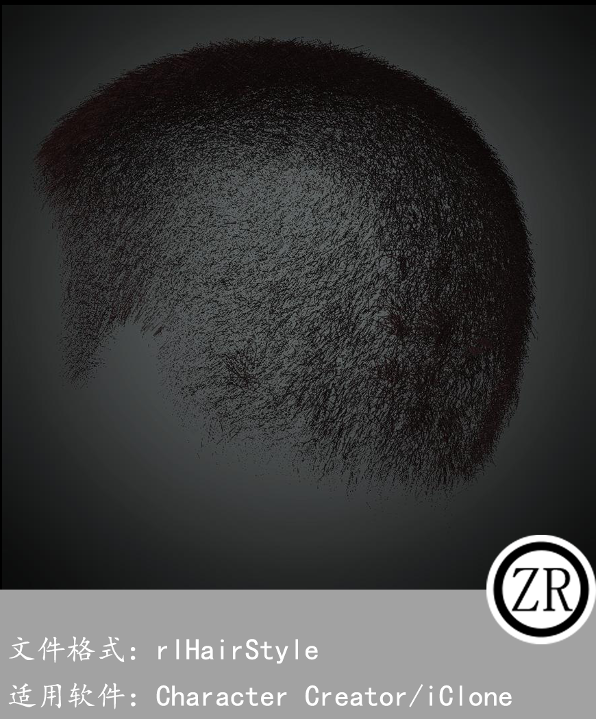 CC男性头发模型C264