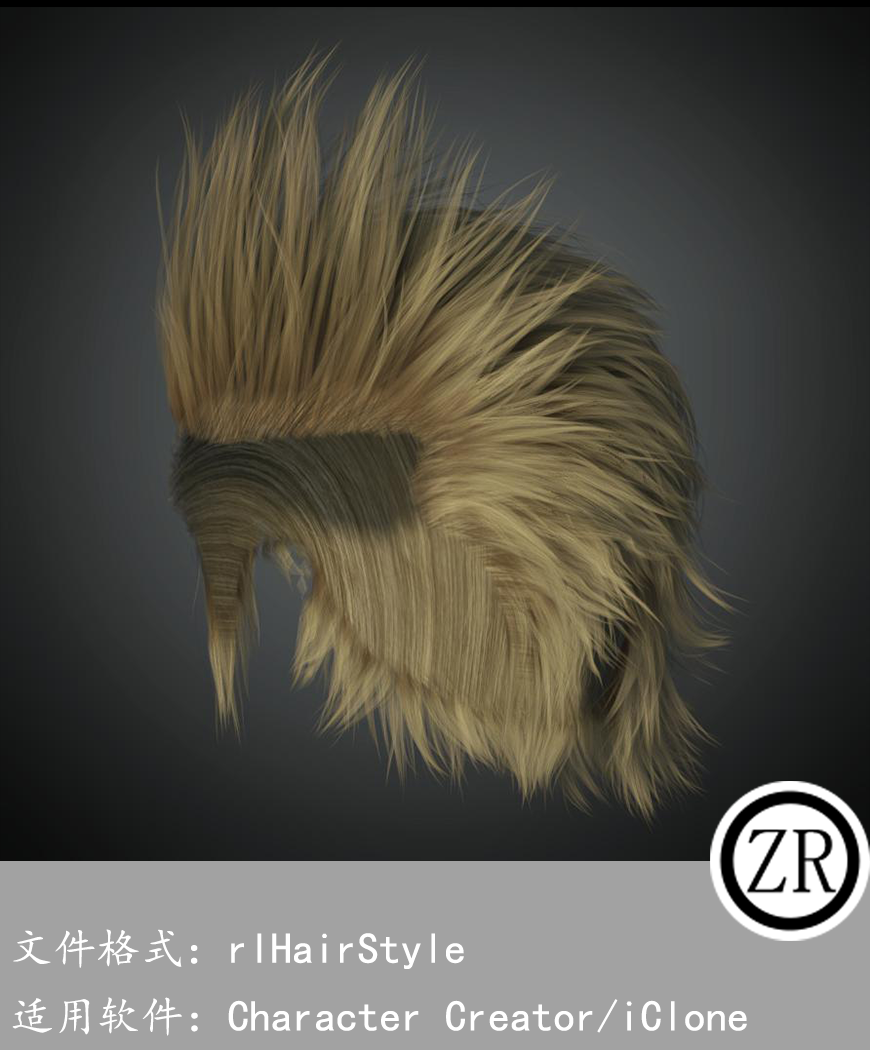 CC男性头发模型C271