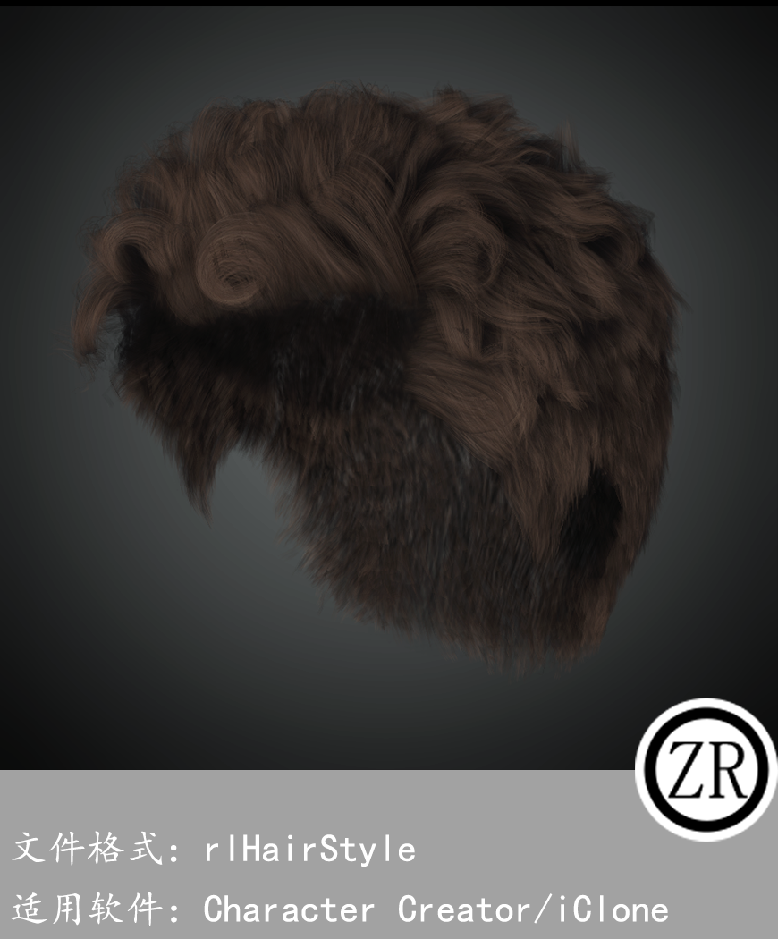 CC男性头发模型C272