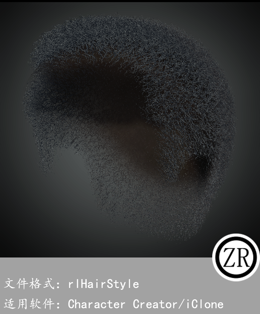 CC男性头发模型C276