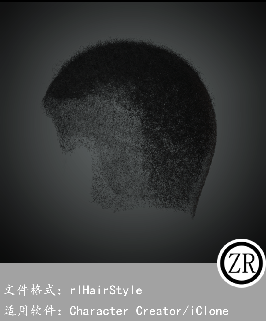 CC男性头发模型C281