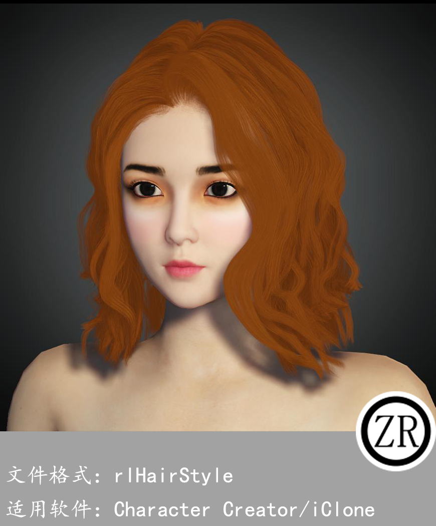 CC女性头发模型C314