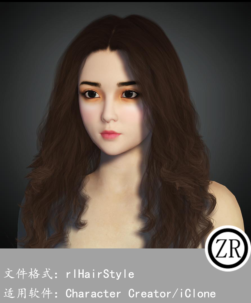 CC女性头发模型C315