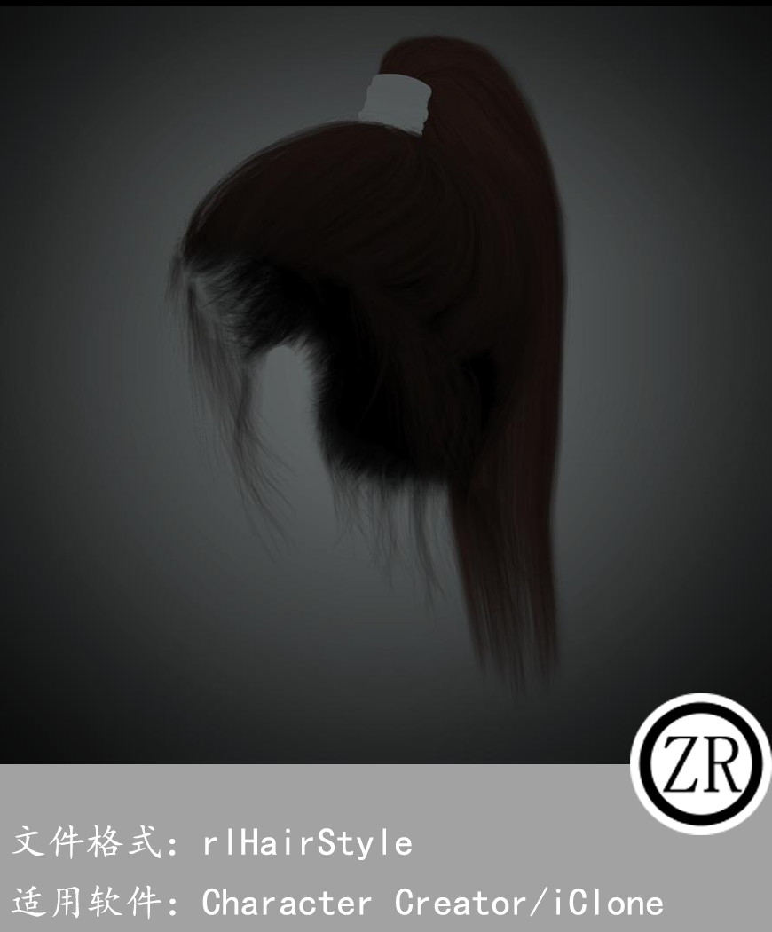 CC女性头发模型C357