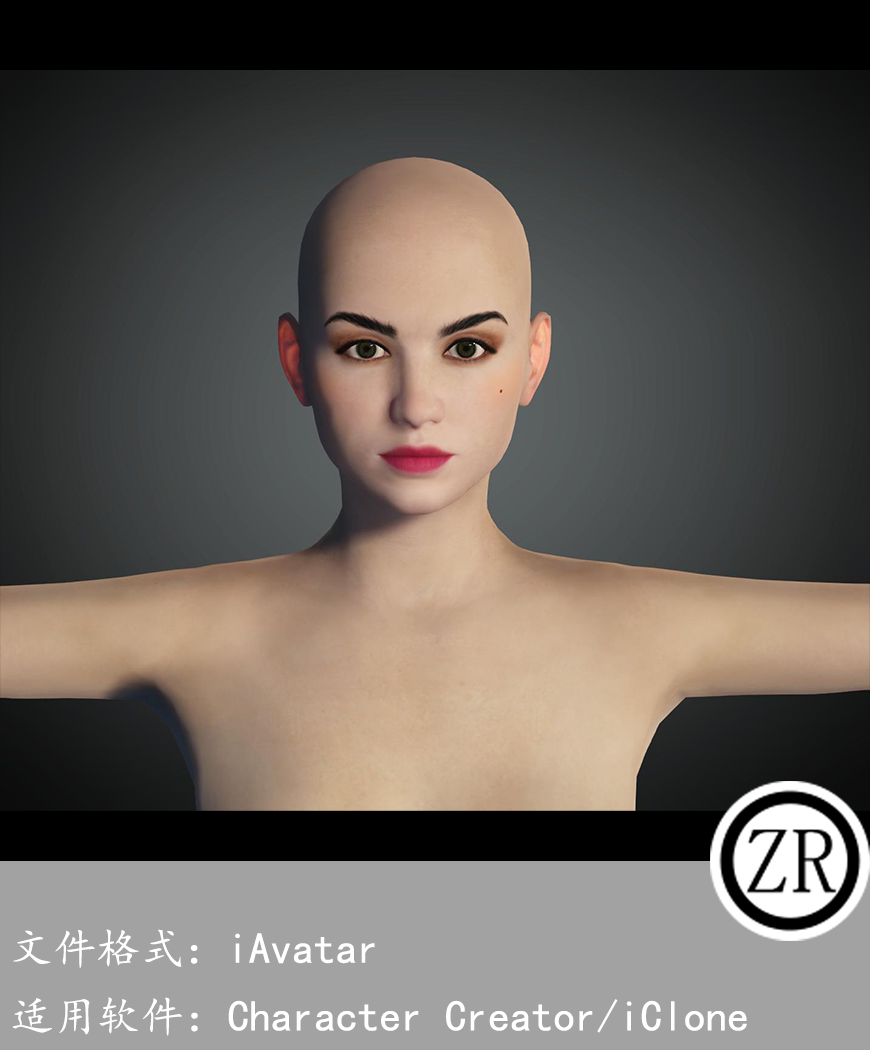 CC女性人物模型C54