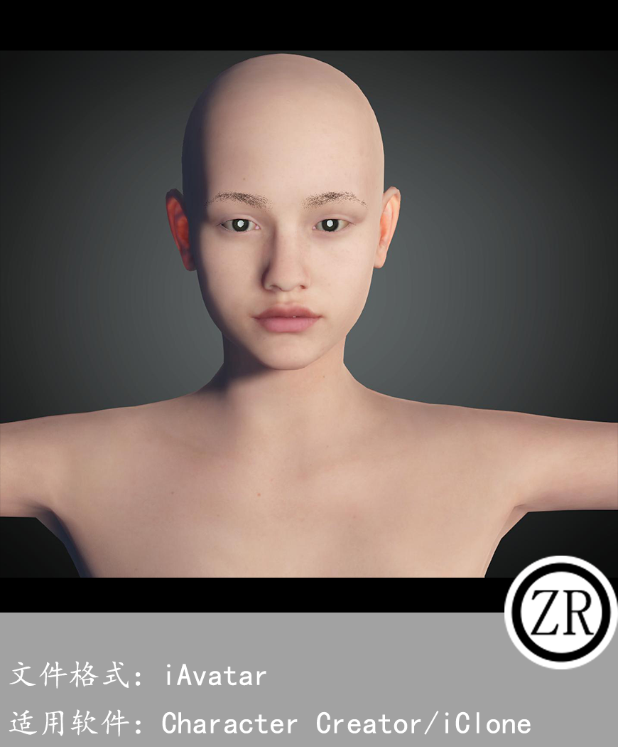 CC女性人物模型C65