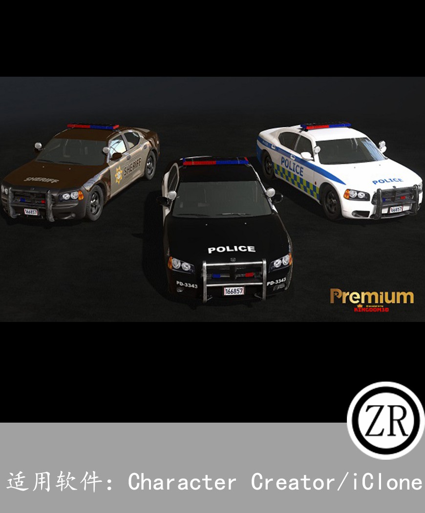 Police patrole cars
