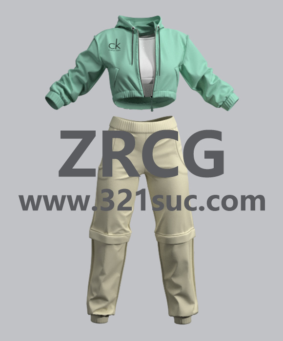 MD服装CLO素材--都市时装女装套装