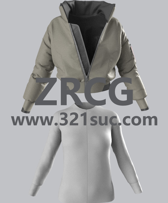 MD服装CLO素材--飞行员夹克附教程