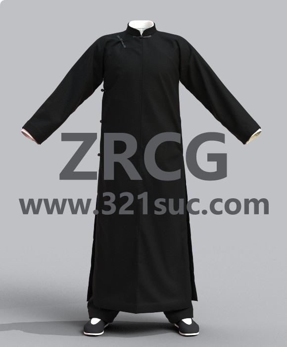 MD服装CLO素材--2套中国武术服装