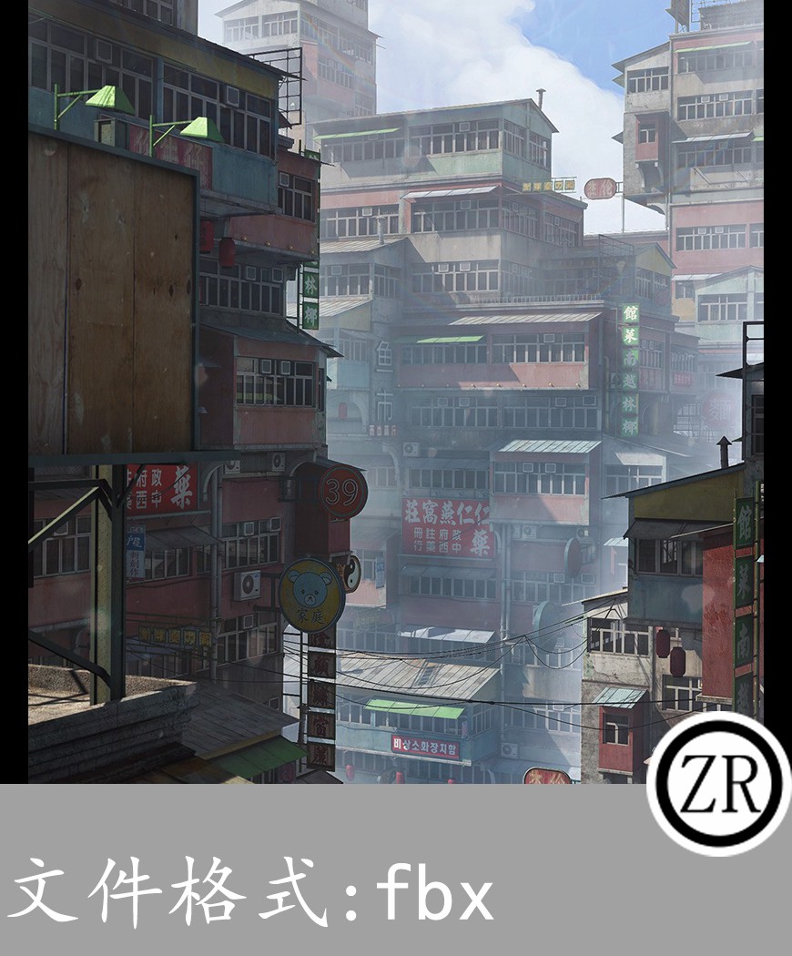 建筑楼房有贴图-场景31