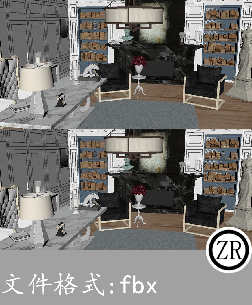 室内房间有贴图-场景40