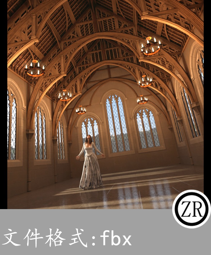 室内场景有贴图-场景5