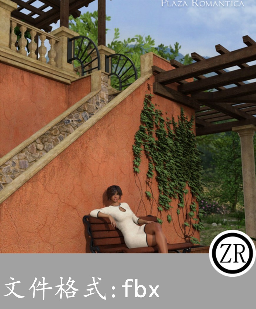 户外场景藤蔓有贴图-场景59