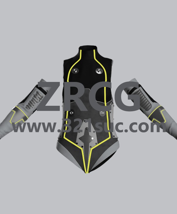 MD服装CLO素材--未来装备连体衣