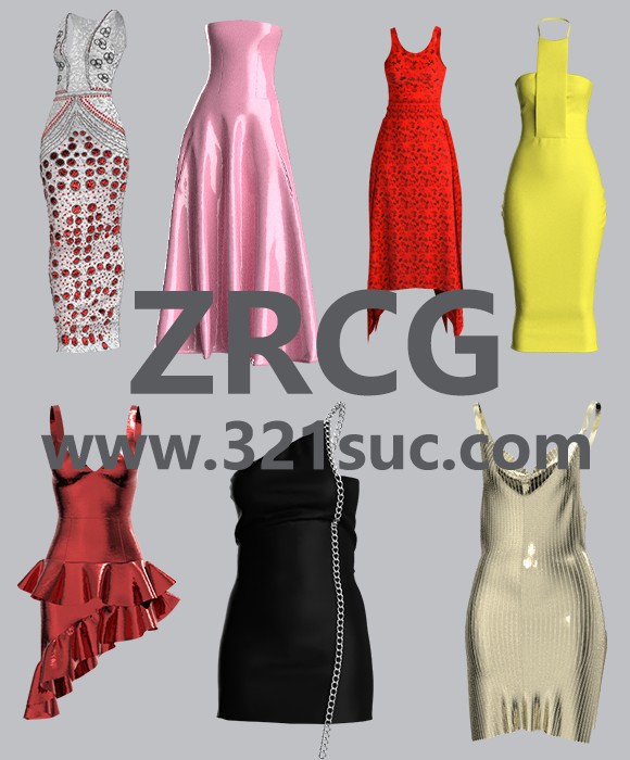 30款女性宴会礼服长短款吊带裹胸无袖晚连衣裙露肩礼服3