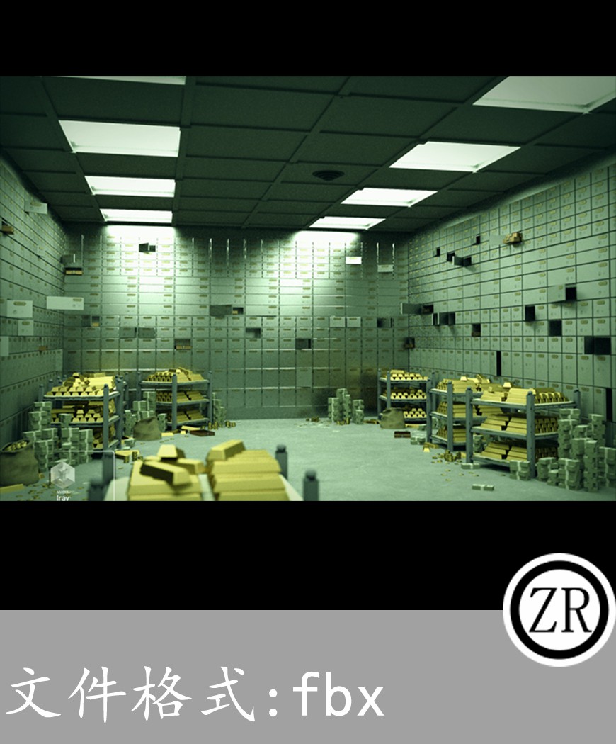 金库有贴图-场景10